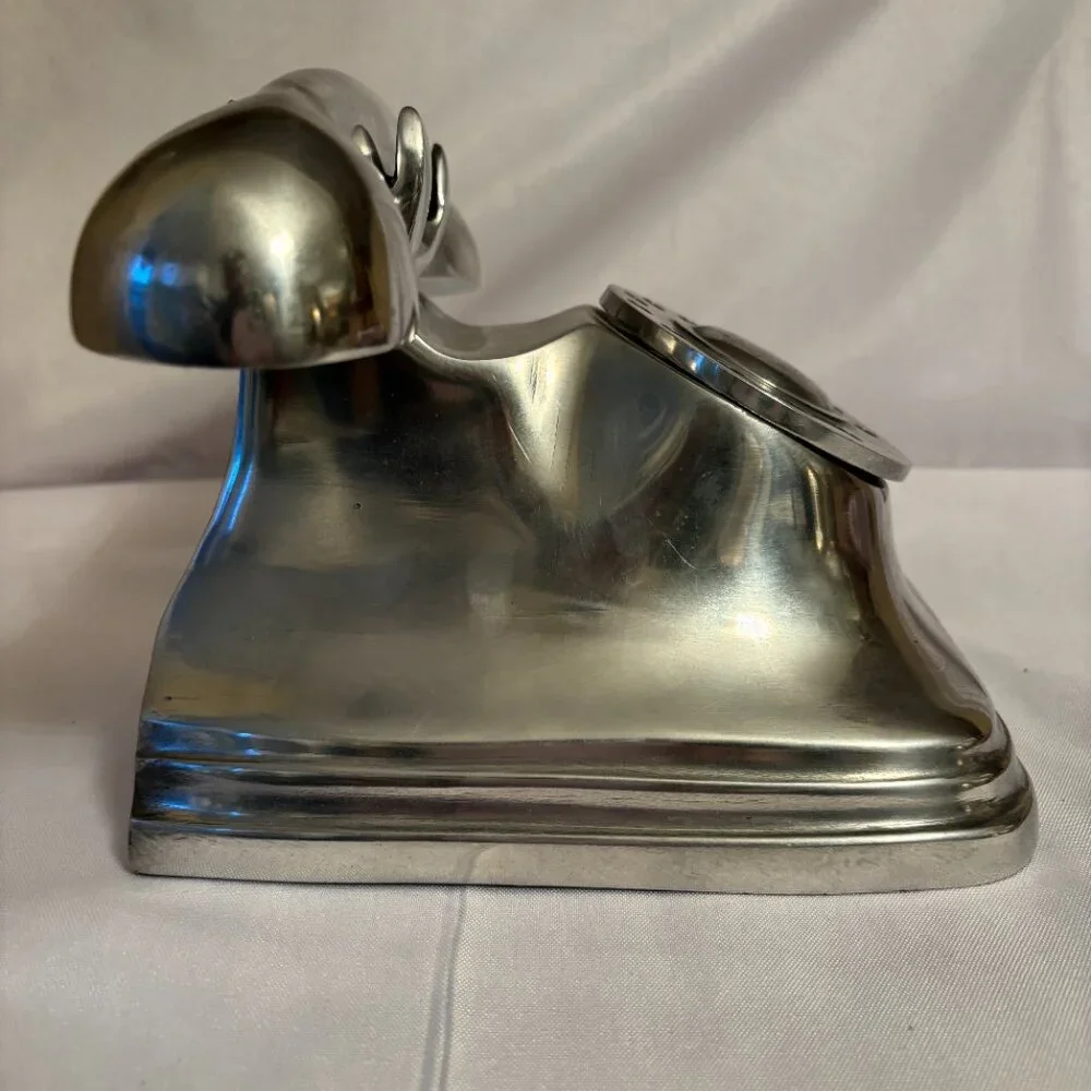 Z Gallerie Vintage Look Aluminum Telephone